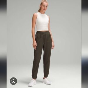 Lululemon License To Train Joggers - Olive Green - 6